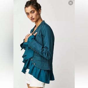 Free People Ruffles Romance Jacket, Size XLarge